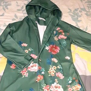 Mislook floral jacket with hood